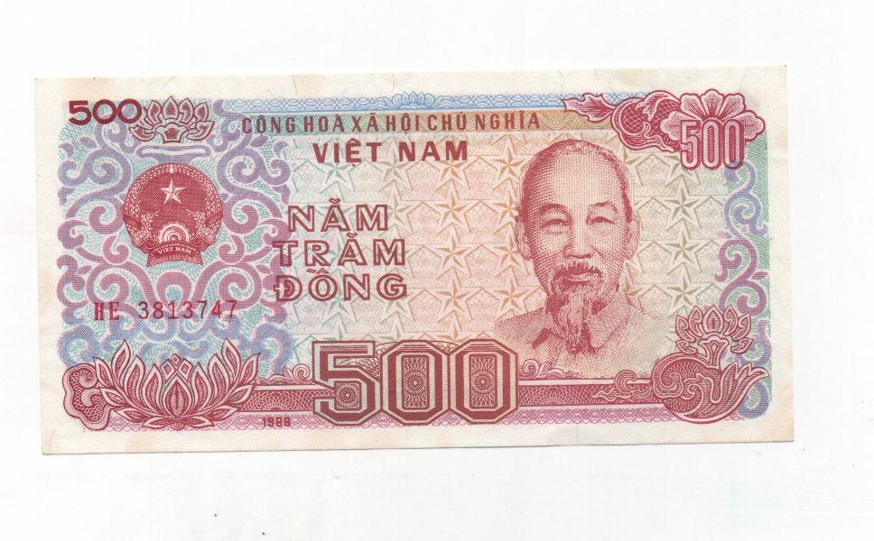 VIETNAM DEL AÑO 1988 DE 500 DONG